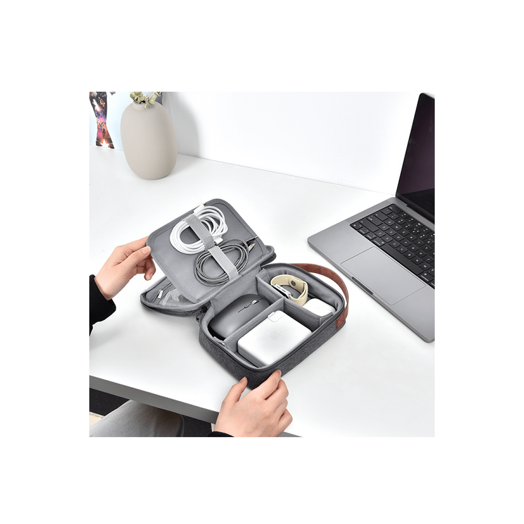 Wiwu Minimal Tech Pouch - Grey in Qatar Wiwu Minimal Tech Pouch - Grey in Qatar